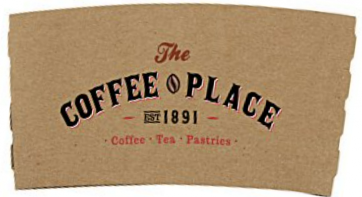 Small Brown Cup Sleeve - 8 oz main image
